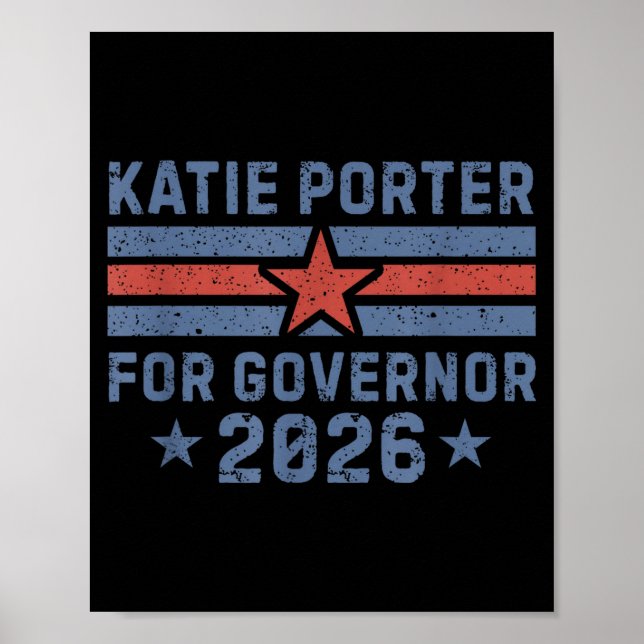 Póster Katie Rter For Governor Of California Rter 2026  (Frente)