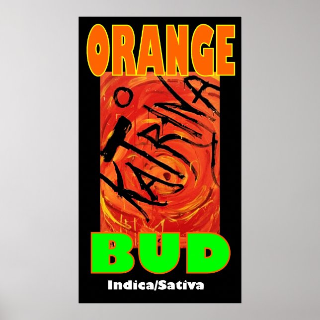 PÓSTER KATRINA NARANJA BUD (Frente)