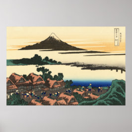 Póster Katsushika Hokusai Dawn en la provincia de Kai