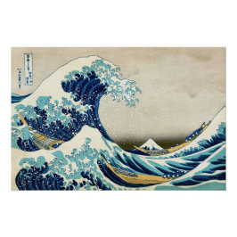 Póster Katsushika Hokusai - La gran ola de Kanagawa