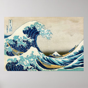 Póster Katsushika Hokusai - La gran ola de Kanagawa