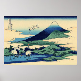 Póster Katsushika Hokusai - Umegawa en la provincia de Sa