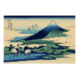 Póster Katsushika Hokusai - Umegawa en la provincia de Sa