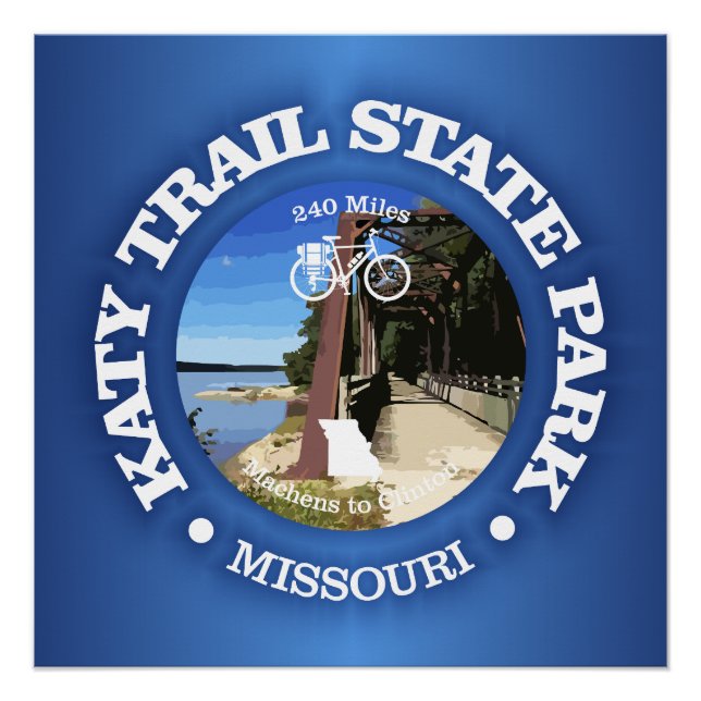 Póster Katy Trail (ciclismo c) (Anverso)