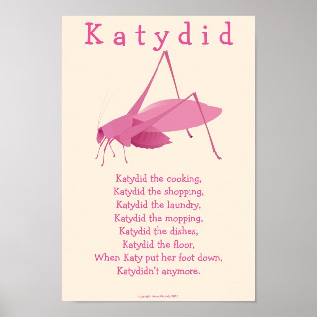 Póster Katydid (Frente)