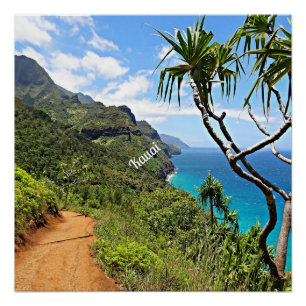 Póster Kauai - Costa Na Pali
