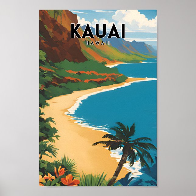 Póster Kauai Hawaii (Frente)