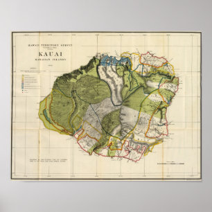 Póster Kauai, Hawaii