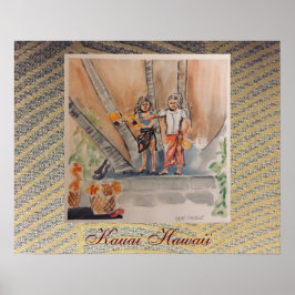 Póster Kauai Hawaii por Chloe Dee Noble