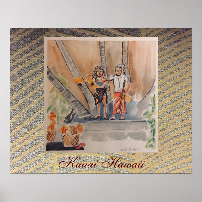 Póster Kauai Hawaii por Chloe Dee Noble (Frente)