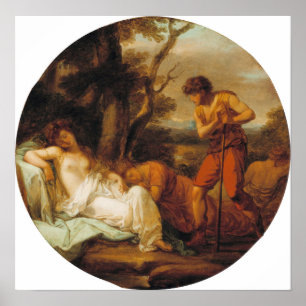 Póster Kauffman - Cymon e Ifigenia