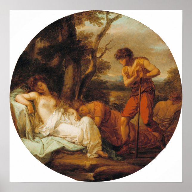 Póster Kauffman - Cymon e Ifigenia (Frente)
