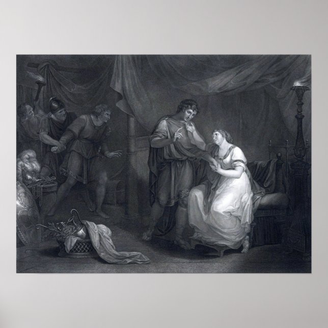 Póster Kauffman - Escena de Troilo y Crésida (Frente)