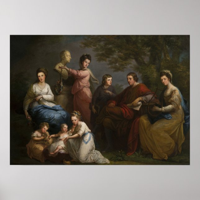 Póster Kauffman - Familia De Gower 1772 (Frente)