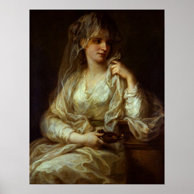 Póster Kauffman - Retrato De Una Dama Como Virgen Vestal (Frente)