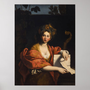 Póster Kauffman - Sibila Cumana Según Domenichino 1763