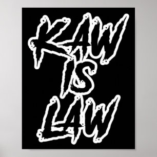 Póster Kaw Is Law Battlehawks St. Louis Fútbol Tailgate