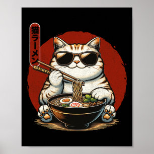 Póster Kawaii Anime Japonés Kawaii Neko 1