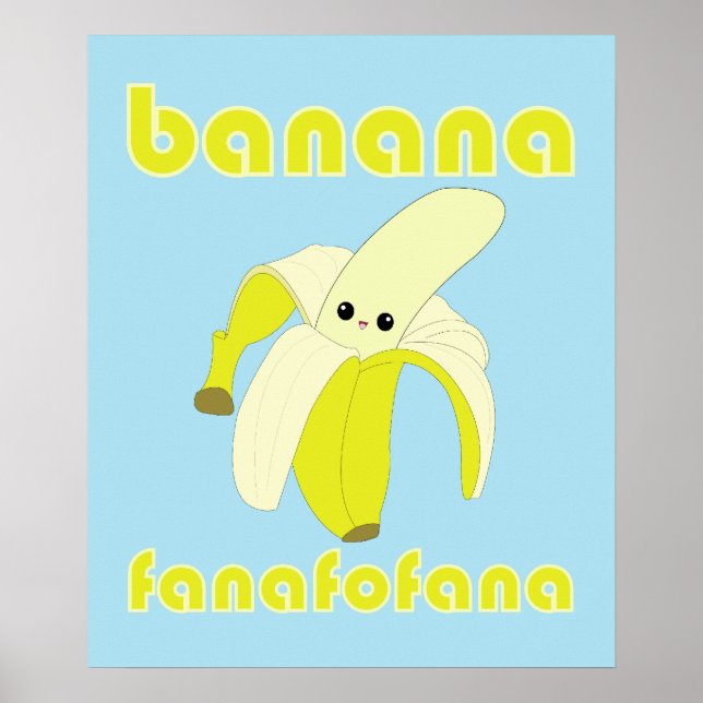 Póster Kawaii Banana Fanafofana poster (Frente)