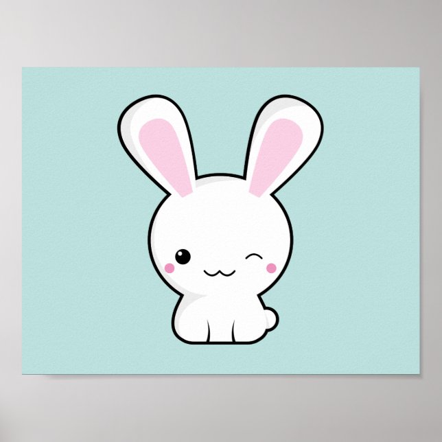Póster Kawaii bunny (Frente)