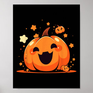 Póster Kawaii Calabaza Anime Cottagecore Hombres Niños Mu