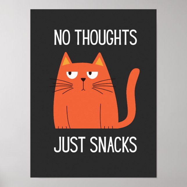 Póster Kawaii Cat Snack Mood Graphic Tee (Frente)