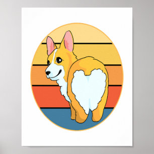Póster Kawaii Corgi