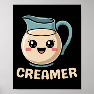 Póster Kawaii Creamer Café Cute Costume Halloween Rista
