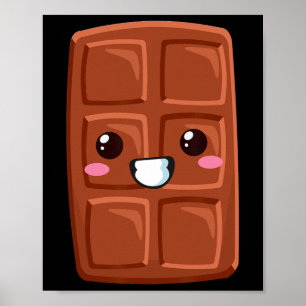 Póster Kawaii Halloween Grupo Fiesta de disfraces S'mores