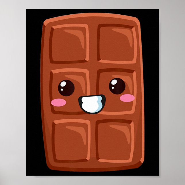 Póster Kawaii Halloween Grupo Fiesta de disfraces S'mores (Frente)