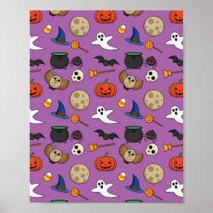 Póster Kawaii Halloween Pack