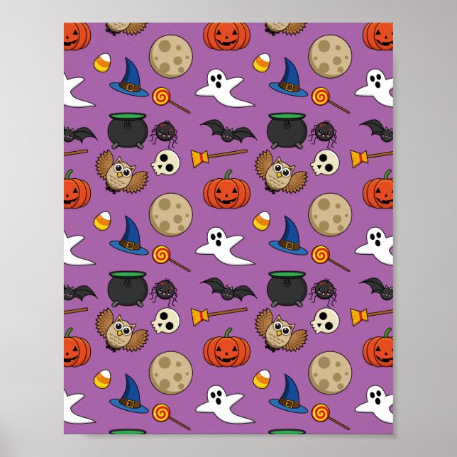 Póster Kawaii Halloween Pack (Frente)