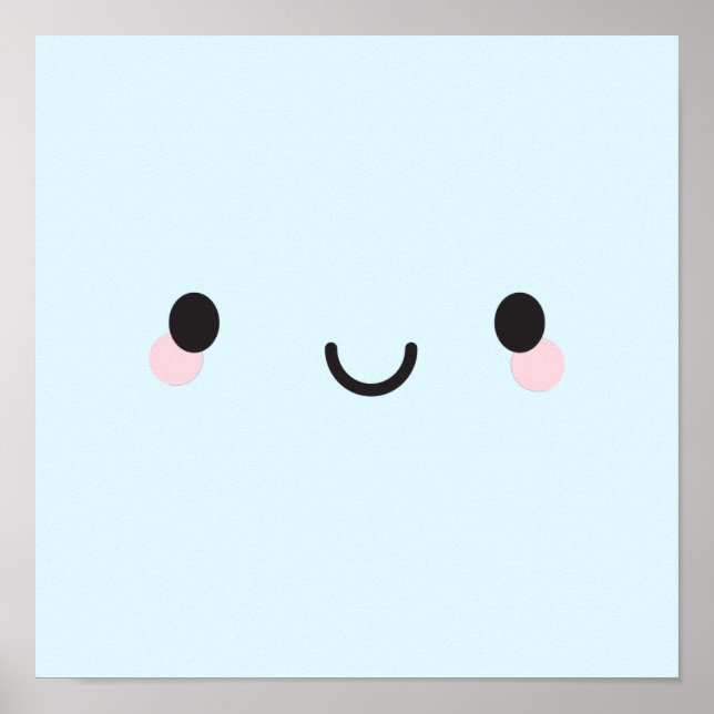 Póster Kawaii Happy Face (Frente)