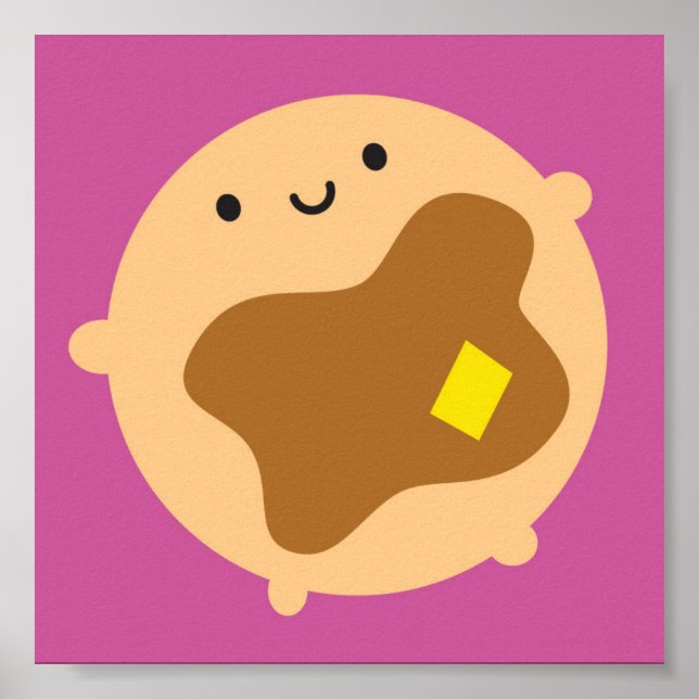 Póster Kawaii Pancake (Frente)