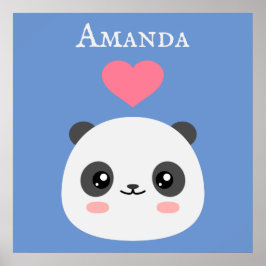 Póster Kawaii Panda