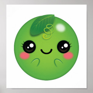Póster Kawaii Pea