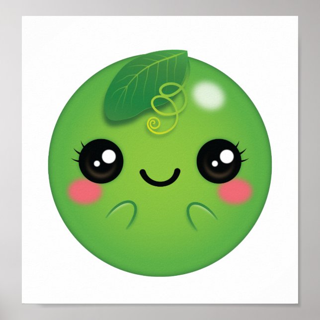 Póster Kawaii Pea (Frente)