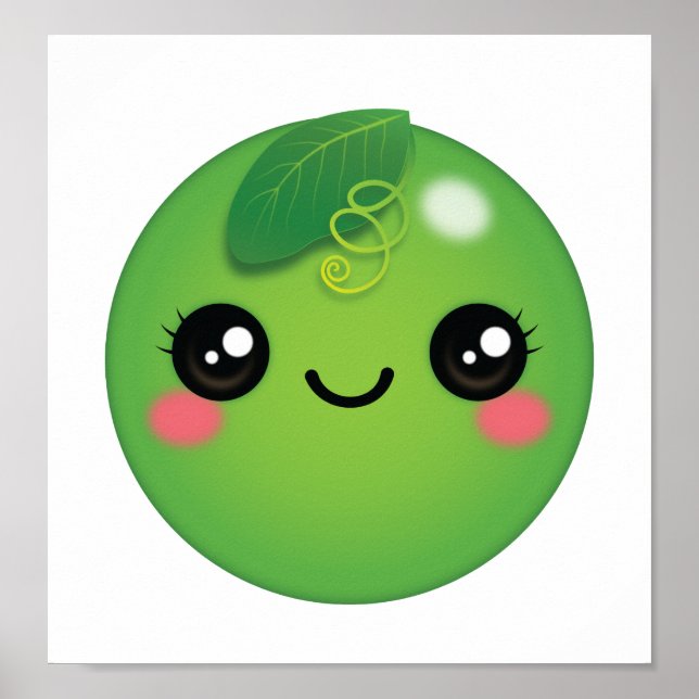 Póster Kawaii Pea Poster (Frente)