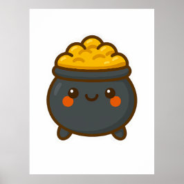 Póster Kawaii Pot of Gold