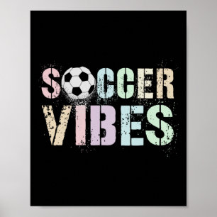Póster Kawaii Soccer Vibes Anota Princesa Gol Niñas Mujer