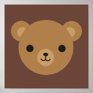 Póster Kawaii Teddy Bear