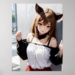 Póster Kawaii Whispers