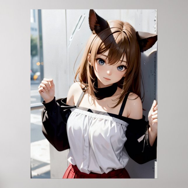 Póster Kawaii Whispers (Frente)