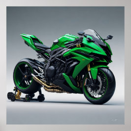 Póster Kawasaki Ninja H2R