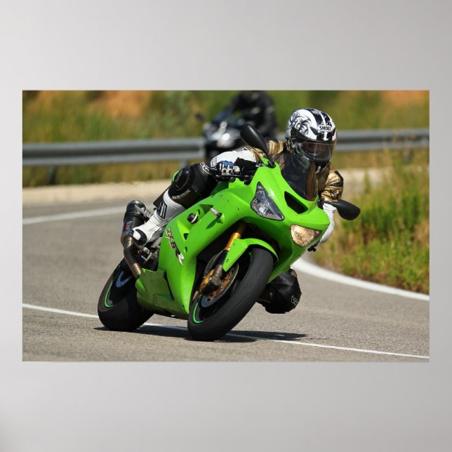 PÓSTER KAWASAKI ZX6 (Frente)