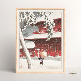 Póster Kawase Hasui Zojo Shrine en Shiba