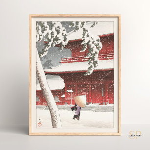 Póster Kawase Hasui Zojo Shrine en Shiba