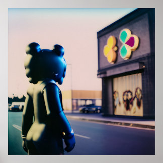 PÓSTER KAWS EN LA CARRETERA