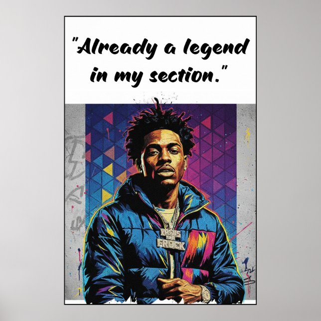 Póster Kay Flock Poster – Already a Legend in My Section (Frente)