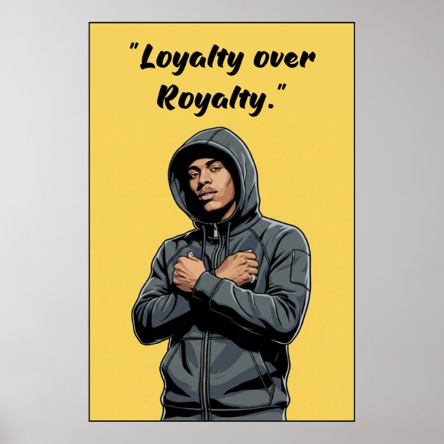 Póster Kay Flock Poster – Loyalty Over Royalty (Frente)